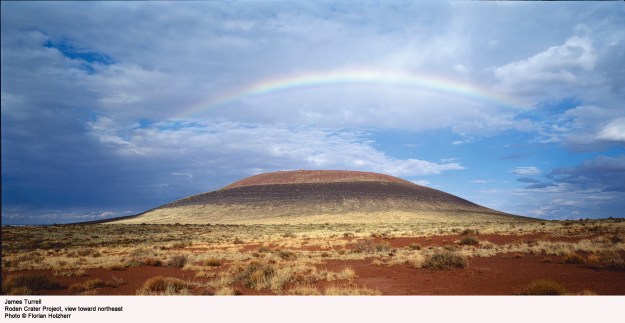 Watch an exquisitely made short film about James Turrell’s magnum opus, the Roden Crater, at http://vimeo.com/67926427. The film, commissioned by The Los Angeles County Museum of Art, was produced in conjunction with the “James Turrell: A Retrospective” exhibition held from spring 2013 through spring 2014 at the museum. The exhibition, held concurrently with similar ones at the Guggenheim Museum in New York City and The Museum of Fine Arts, Houston, formed a comprehensive retrospective of Turrell’s art career. To learn more about Turrell’s revolutionary work with light, go to http://jamesturrell.com, http://jamesturrell.com/about/reviews, and www.lacma.org/james-turrell-in-the-press.