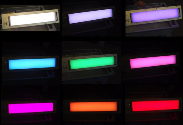 Image courtesy of NASA This educational LED lighting model was prepared to illustrate the full-color spectrum of light that the new, programmable system will provide astronauts — a system that will allow for greater lighting control with the manipulation, or fine-tuning, of color wavelengths. 