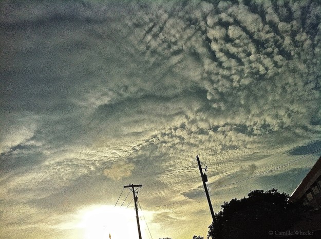 May 14, 2015: Moody South Austin clouds segueing into night.