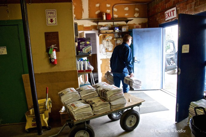 Route drivers deliver The Rockdale Reporter every Wednesday within a 30-mile radius of the Central Texas town.